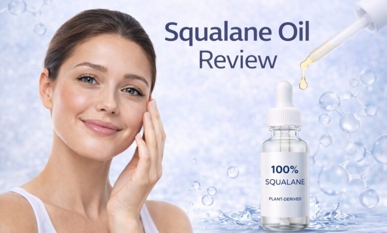 squalane oil skincare hydration serum for dry and oily skin